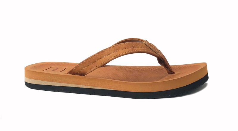 REDVOLUTION Girls Classic Braided Accented Beach Sandals Casual Flip Flop Surfer Girl - Image 2